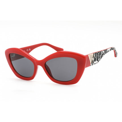 Guess Women's Sunglasses - Shiny Red Injected Propionate Cat Eye Frame | GU7868 66A ,