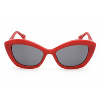 Guess Women's Sunglasses - Shiny Red Injected Propionate Cat Eye Frame | GU7868 66A ,