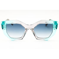 Guess Women's Sunglasses - Turquoise/Clear Cat Eye Full Rim Frame | GU7897 89W ,