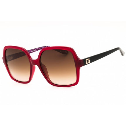 Guess Women's Sunglasses - Shiny Bordeaux Oversized Full Rim Frame | GU7921-H 69G ,
