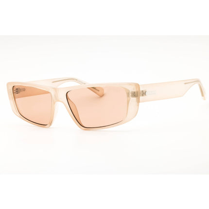 Guess Women's Sunglasses - Shiny Beige Rectangular Full Rim Frame | GU8231 57E ,