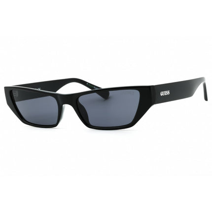 Guess Unisex Sunglasses - Shiny Black Acetate Cat Eye Full Rim Frame | GU8232 01A ,