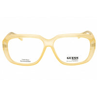 Guess Women's Eyeglasses - Yellow Injected Propionate Oversized Frame | GU8240 041 ,