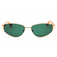Guess Women's Sunglasses - Gold/Orange Metal Cat Eye Full Rim Frame | GU8258 32N ,