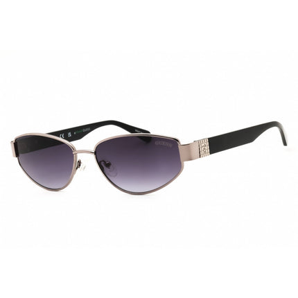 Guess Women's Sunglasses - Shiny Gunmetal Metal Cat Eye Full Rim Frame | GU8258 08B ,