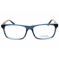 Guess Men's Eyeglasses - Shiny Blue Acetate Rectangular Full Rim Frame | GU8268 090 ,