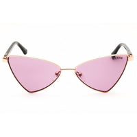 Guess Women's Sunglasses - Shiny Rose Gold Metal Cat Eye Full Rim Frame | GU8286 28Y ,