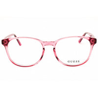 Guess Women's Eyeglasses - Shiny Pink Acetate Round Full Rim Frame | GU8289 072 ,