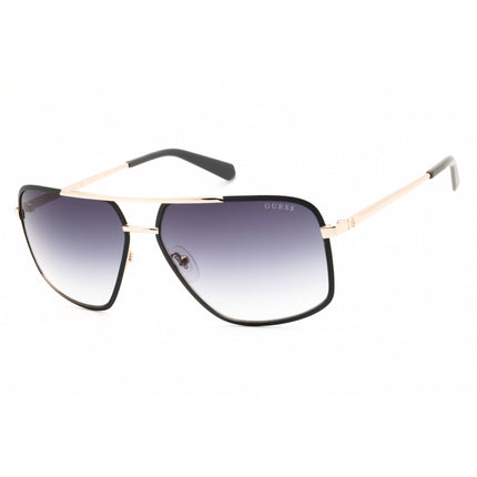 Guess Men's Sunglasses - Rectangular Grey/Black Metal Full Rim Frame | GU00167 20B ,