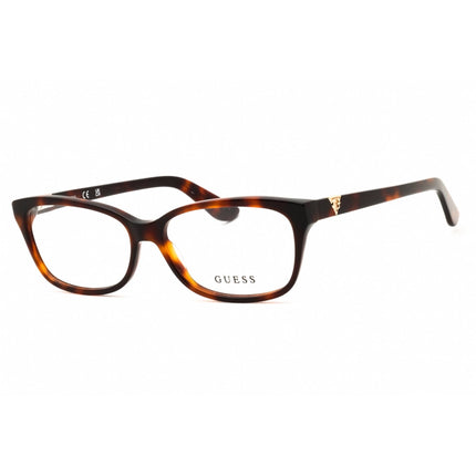 Guess Women's Eyeglasses - Rectangular Shape Dark Havana Acetate Frame | GU2948-N 052 ,