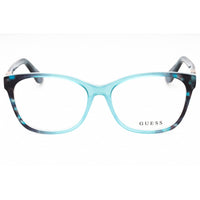 Guess Women's Eyeglasses - Rectangular Turquoise/Black Acetate Frame | GU2949 089 ,