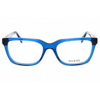 Guess Men's Eyeglasses - Rectangular Shiny Blue Acetate Full Rim Frame | GU50132 090 ,
