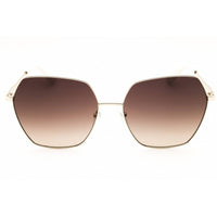 Guess Women's Sunglasses - Round Shape Gold/Brown Metal Full Rim Frame | GU7785 32F ,