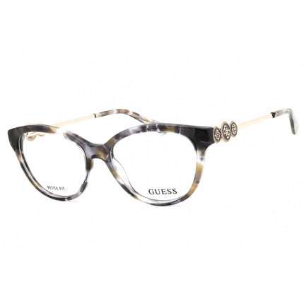 Guess Women's Eyeglasses - Grey/Gold Acetate Cat Eye Full Rim Frame | GU50230 020 ,