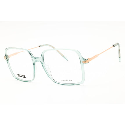 Hugo Boss Women's Eyeglasses - Aqua Green Plastic Rectangular Frame | 1735 0WK2 00 ,