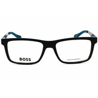 Hugo Boss Men's Eyeglasses - Matte Black/Blue Plastic Full Rim Frame | 0870 00N2 00 ,