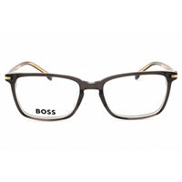 Hugo Boss Men's Eyeglasses - Rectangular Shape Grey Plastic Frame | 1670/F/US 0KB7 00 ,