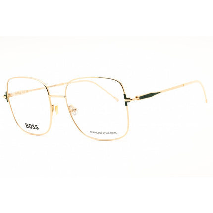 Hugo Boss Women's Eyeglasses - Oversized Gold/Green Metal Full Rim Frame | 1866 PEF ,
