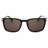 Hugo Boss Men's Sunglasses - Black/Gold Plastic Rectangular Frame | 1406/F/SK 02M2 IR ,