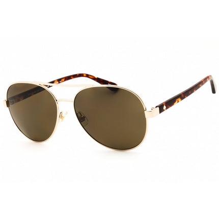 Kate Spade Women's Sunglasses - Gold/Brown Metal Aviator Frame | AVERIE/S 001Q SP ,