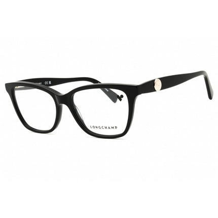 Longchamp Women's Eyeglasses - Black Acetate Rectangular Shape Frame | LO2744N 001 ,