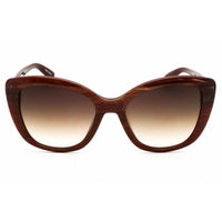 Longchamp Women's Sunglasses - Red Marble Acetate Cat Eye Shape Frame | LO714S 604 ,