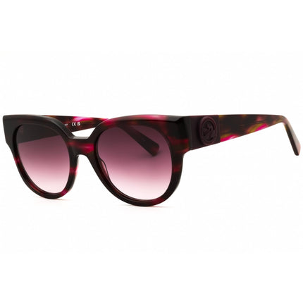Longchamp Women's Sunglasses - Textured Brown/Purple/Rose Round Frame | LO779SN 234 ,