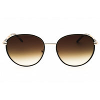 Longchamp Women's Sunglasses - Gold/Black Metal Round Full Rim Frame | LO171SN 728 ,