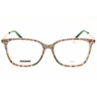 Missoni Women's Eyeglasses - Pattern Pink/Green Rectangular Frame | MIS 0085 0038 00 ,