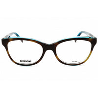 Missoni Women's Eyeglasses - Havana/Turquoise Cat Eye Shape Frame | MIS 0118 0FZL 00 ,