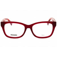 Missoni Women's Eyeglasses - Red Acetate Rectangular Shape Frame | MIS 0128 0C9A 00 ,
