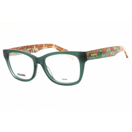 Missoni Women's Eyeglasses - Green Acetate Rectangular Shape Frame | MIS 0128 01ED 00 ,