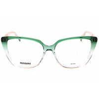 Missoni Women's Eyeglasses - Green/Pink Acetate Cat Eye Shape Frame | MIS 0159 0IWB 00 ,