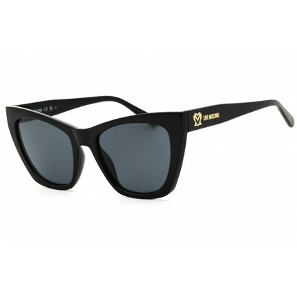 Moschino Love Women's Sunglasses - Black Plastic Cat Eye Shape Frame | MOL070/S 807 ,