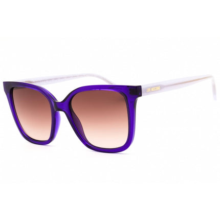 Moschino Love Women's Sunglasses - Violet Rectangular Full Rim Frame | MOL077/S B3V ,