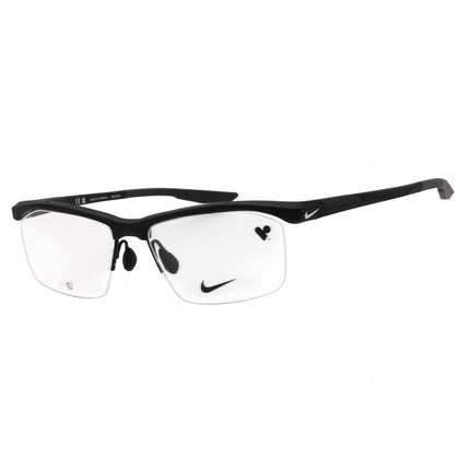 Nike Men's Eyeglasses - Matte Black Injected Propionate Half Rim Frame | 7402N 001 ,