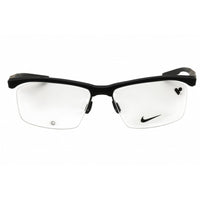Nike Men's Eyeglasses - Matte Black Injected Propionate Half Rim Frame | 7402N 001 ,