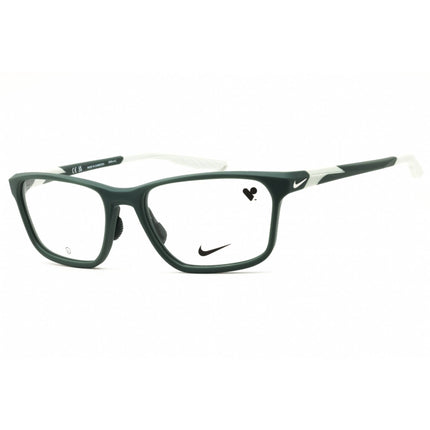 Nike Men's Eyeglasses - Matte Vintage Green Rectangular Full Rim Frame | 7405N 301 ,