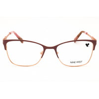 Nine West Women's Eyeglasses - Burgundy/Rose Gold Metal Full Rim Frame | NW1106N 600 ,