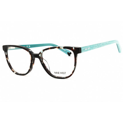 Nine West Women's Eyeglasses - Aqua Tortoise Acetate Rectangular Frame | NW5218N 450 ,