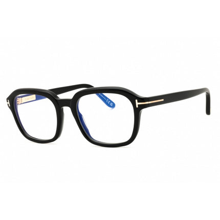 Tom Ford Men's Eyeglasses - Shiny Black Acetate Oval Full Rim Frame | FT6060-B 001 ,