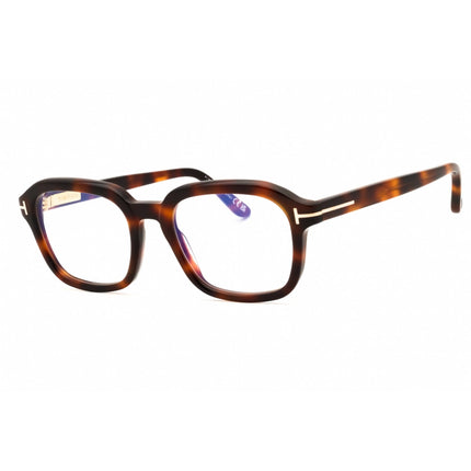 Tom Ford Men's Eyeglasses - Blonde Havana Acetate Oval Full Rim Frame | FT6060-B 053 ,
