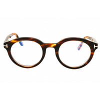 Tom Ford Unisex Eyeglasses - Coloured Havana Acetate Round Frame | FT6061-B 055 ,
