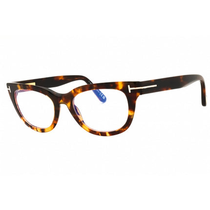 Tom Ford Women's Eyeglasses - Coloured Havana Acetate Cat Eye Frame | FT6066-B 055 ,