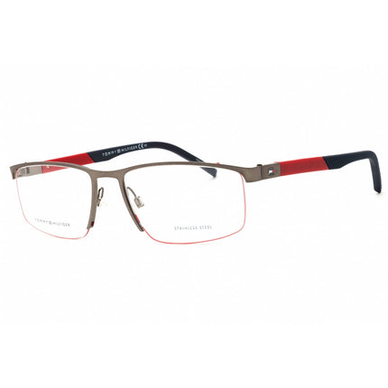 Tommy Hilfiger Men's Eyeglasses - Matte Dark Ruthenium Metal Frame | TH 1640 0R80 00 ,