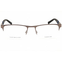 Tommy Hilfiger Men's Eyeglasses - Matte Dark Ruthenium Half Rim Frame | TH 2083 R80 ,