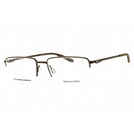 Under Armour Men's Eyeglasses - Brown Rectangular Half Rim Frame | UA 5016/G S05 ,