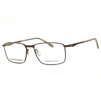 Under Armour Men's Eyeglasses - Grey/Brown Metal Rectangular Frame | UA 5071/G S05 ,