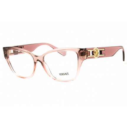 Versace Women's Eyeglasses - Transparent Pink Acetate Cat Eye Frame | 0VE3347 5435 ,