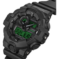 Casio Men's Watch - G-Shock Black and Green Analog-Digital Dial Strap | GA-700BEG-1A ,